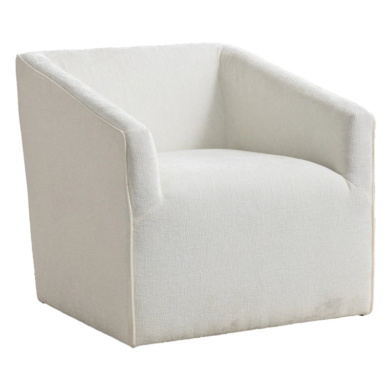 Fauteuil rembourré en chenille avec base pivotante, 31 po