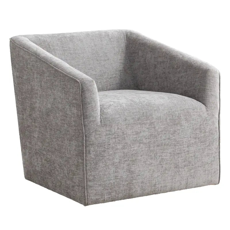 Fauteuil rembourré en chenille avec base pivotante, 31 po