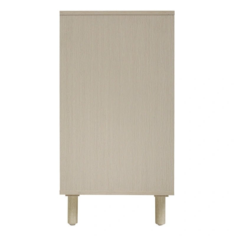 Armoire de rangement moderne à 2 portes avec 3 tiroirs et étagères réglables pour chambre, salon, bureau