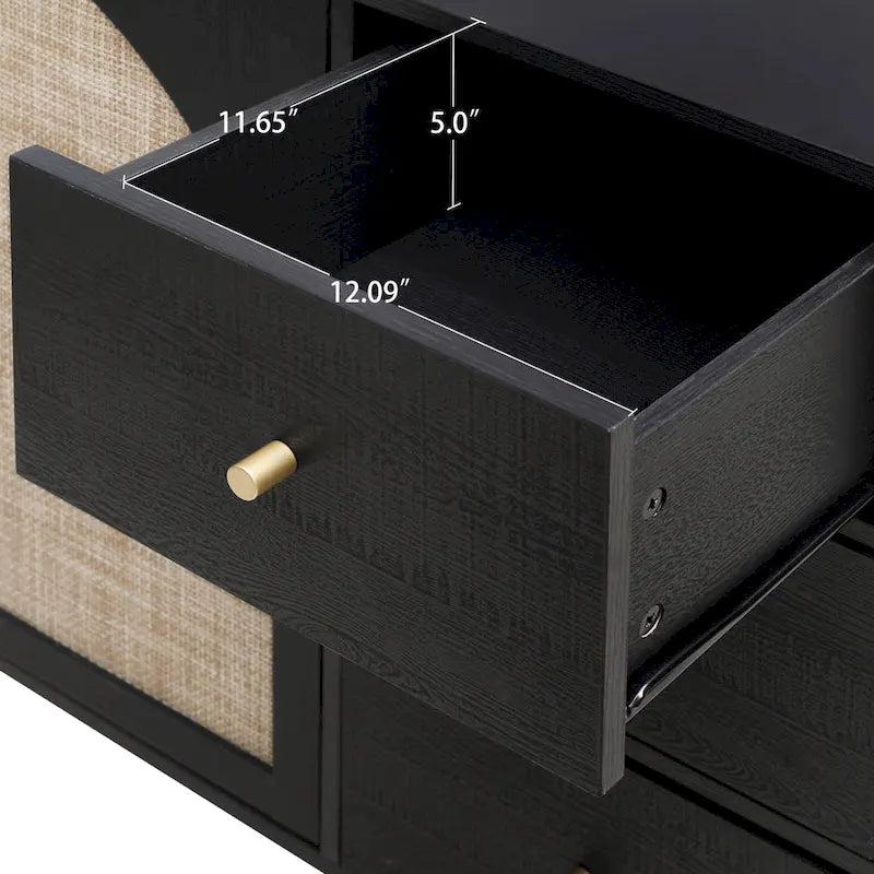 Armoire de rangement moderne à 2 portes avec 3 tiroirs et étagères réglables pour chambre, salon, bureau