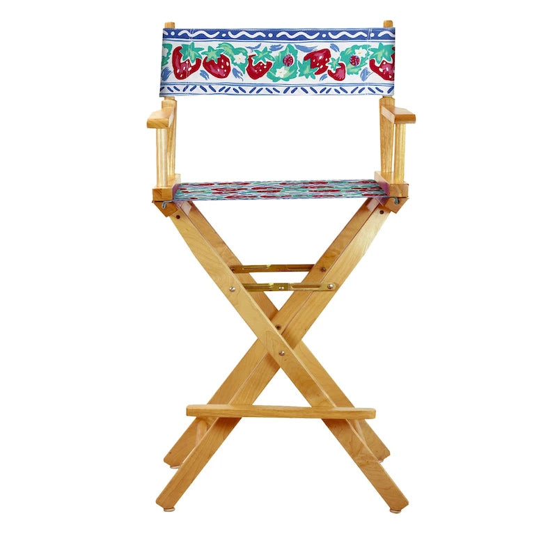 30 Chaise de réalisateur cadre naturel - Strawberry Park - 23L x 19P x 45,5H