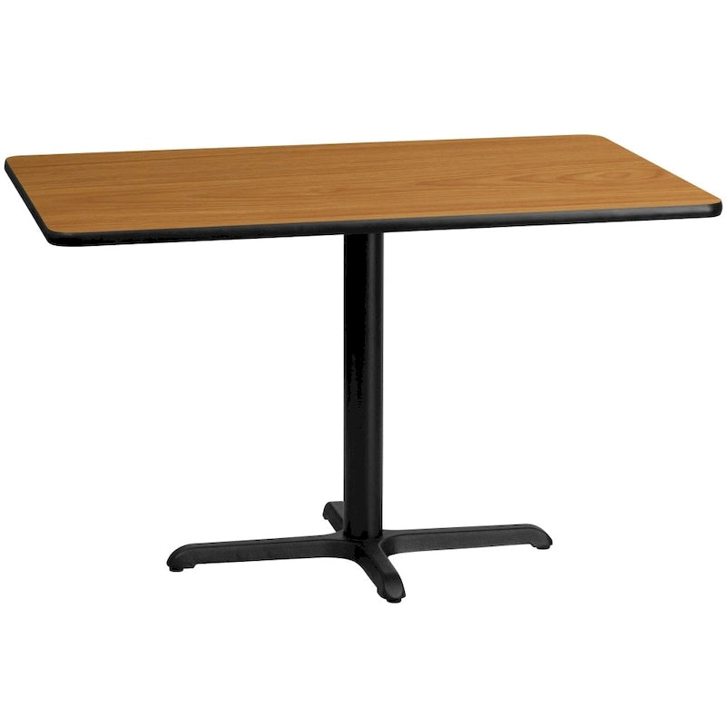 Dessus de table stratifié rectangulaire 30 x 48 avec pied de table 23,5 x 29,5 – 30 l. x 48 P. x 31,125 H.