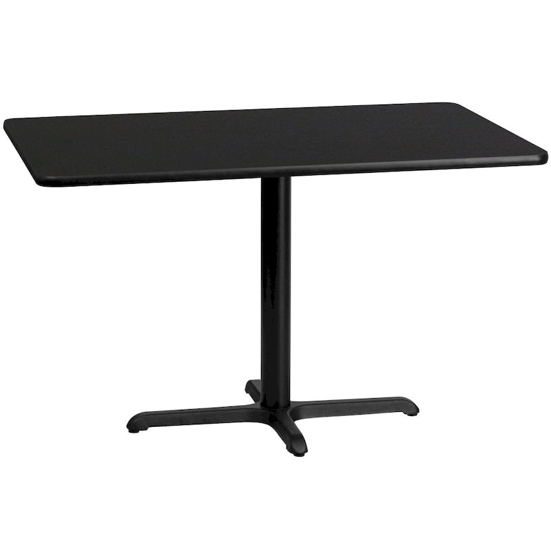 Dessus de table stratifié rectangulaire 30 x 48 avec pied de table 23,5 x 29,5 – 30 l. x 48 P. x 31,125 H.