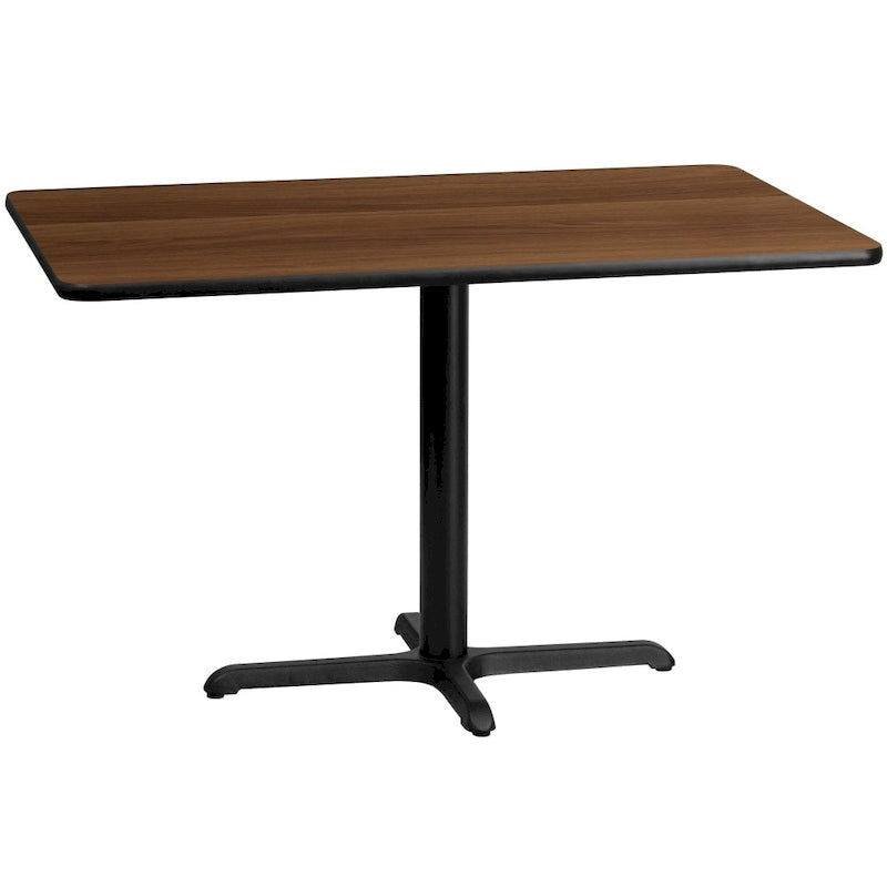 Dessus de table stratifié rectangulaire 30 x 48 avec pied de table 23,5 x 29,5 – 30 l. x 48 P. x 31,125 H.