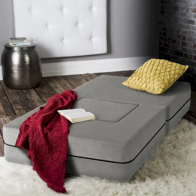 Fauteuil-lit convertible et pouf / Lit simple (deux places)