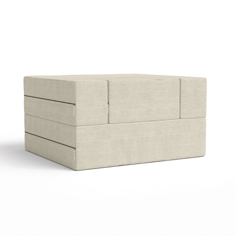 Fauteuil-lit convertible et pouf / Lit simple (deux places)
