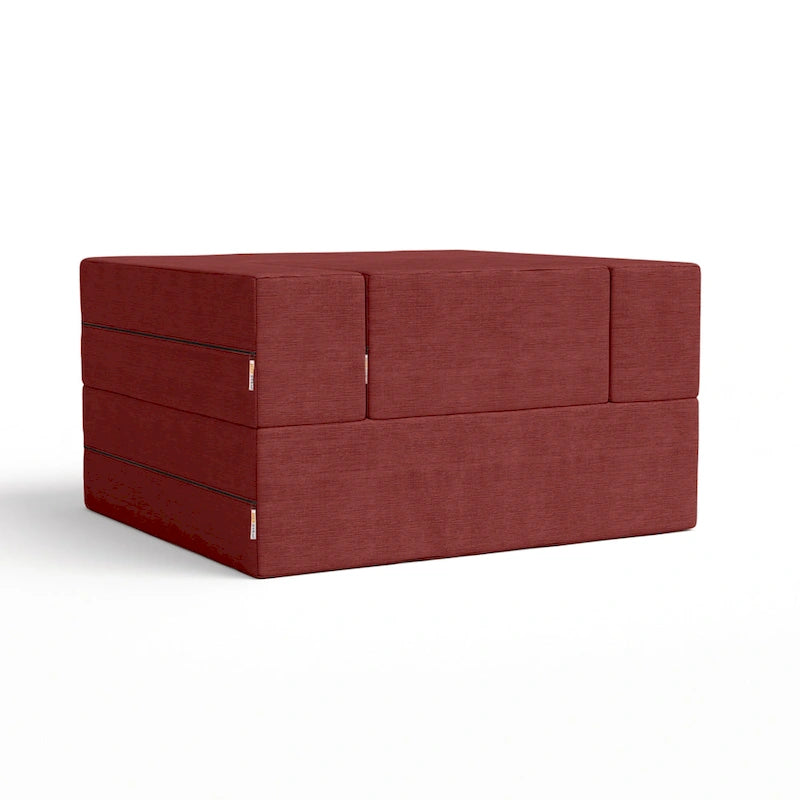 Fauteuil-lit convertible et pouf / Lit simple (deux places)