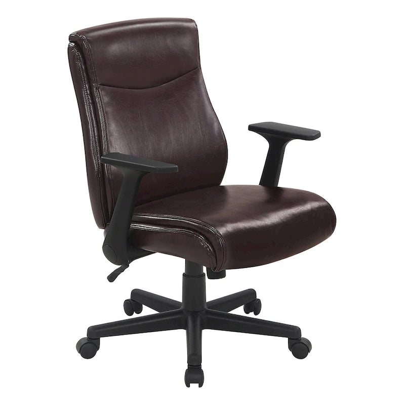 Chaise de bureau de direction à dossier mi-hauteur