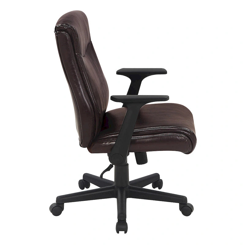 Chaise de bureau de direction à dossier mi-hauteur