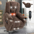 EMON'S Large Power Lift Recliner Chair with Massage and Heat for Elderly, Overstuffed Wide Recliners, Heavy Duty Motion Mechanis