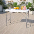 Table de nettoyage de poisson portable de 4 pieds / Table de camping extérieure avec évier