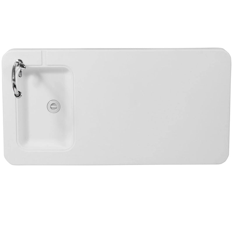 Table de nettoyage de poisson portable de 4 pieds / Table de camping extérieure avec évier