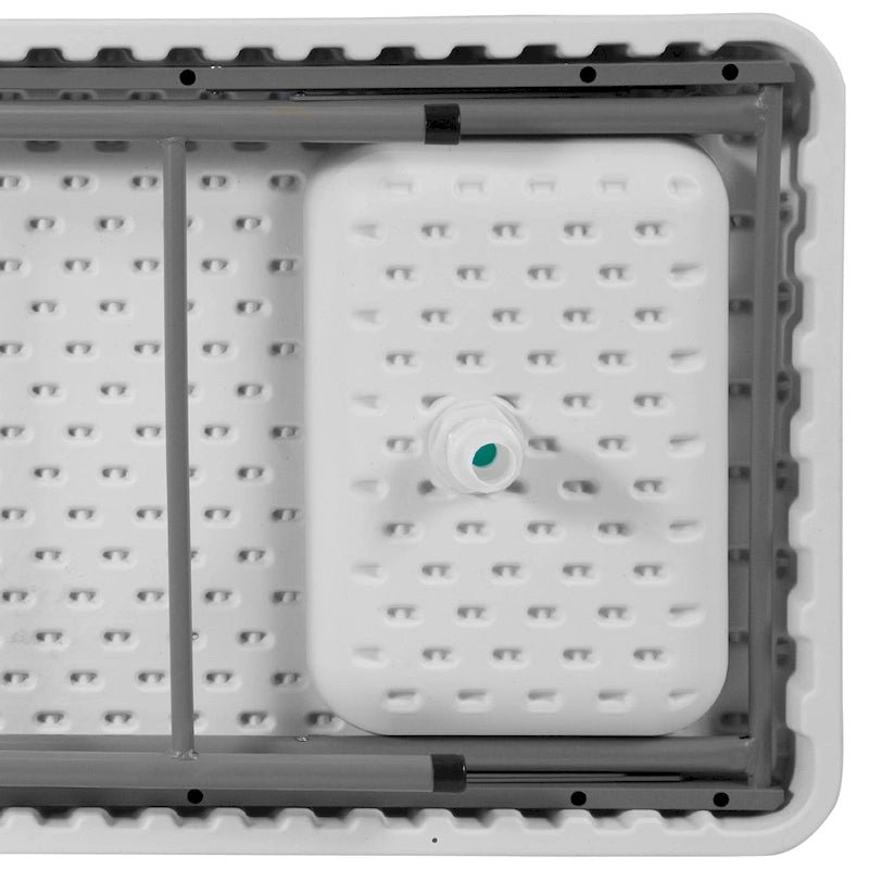 Table de nettoyage de poisson portable de 4 pieds / Table de camping extérieure avec évier