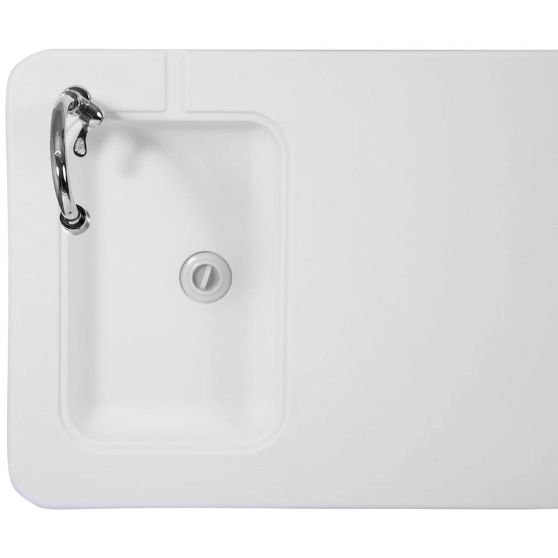 Table de nettoyage de poisson portable de 4 pieds / Table de camping extérieure avec évier