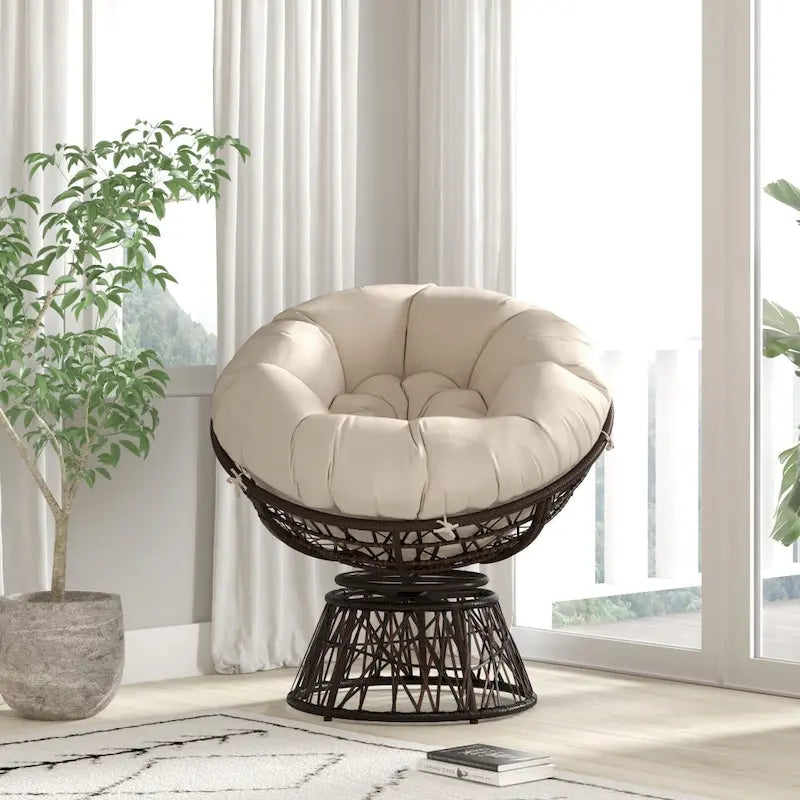 Fauteuil de jardin pivotant