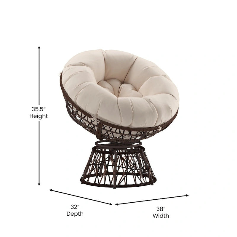 Fauteuil de jardin pivotant