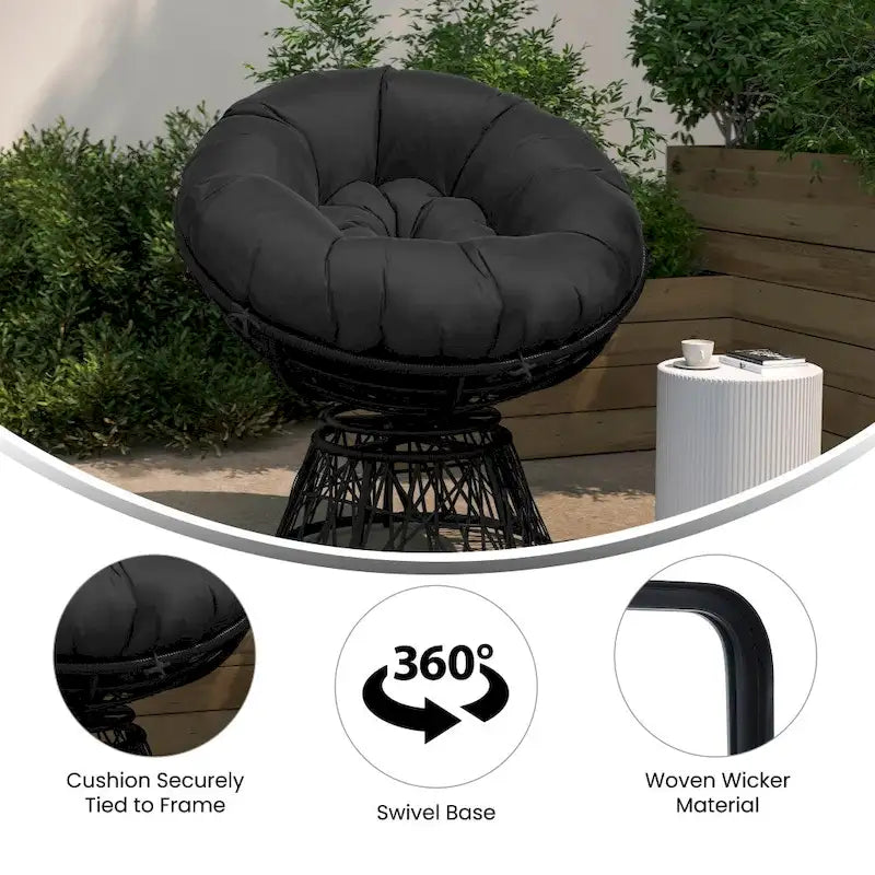 Fauteuil de jardin pivotant