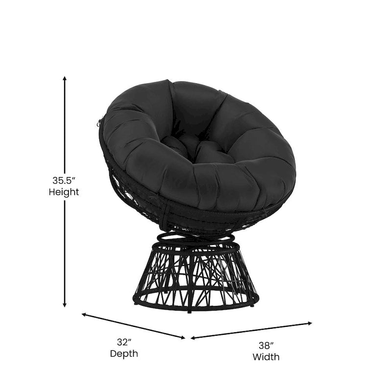 Fauteuil de jardin pivotant