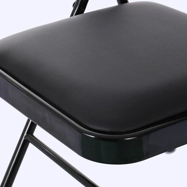 Chaises pliantes élégantes en fer et PVC pour congrès et expositions, lot de 4 ou 6 chaises pliantes