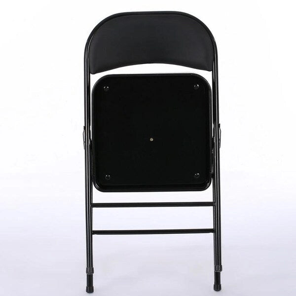 Chaises pliantes élégantes en fer et PVC pour congrès et expositions, lot de 4 ou 6 chaises pliantes