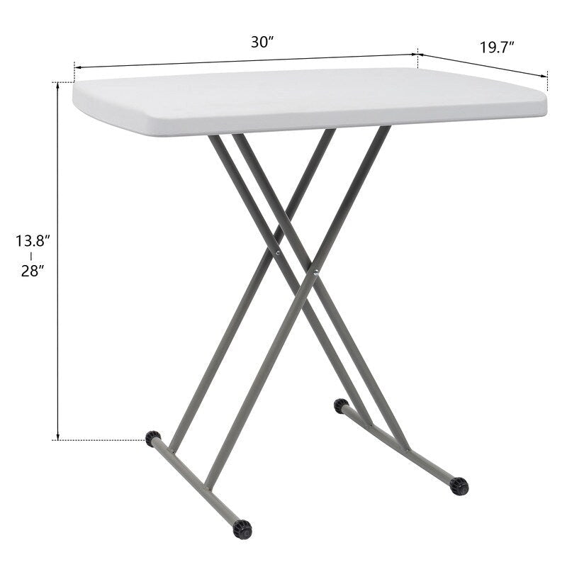 Table pliante réglable en PEHD de 30 po
