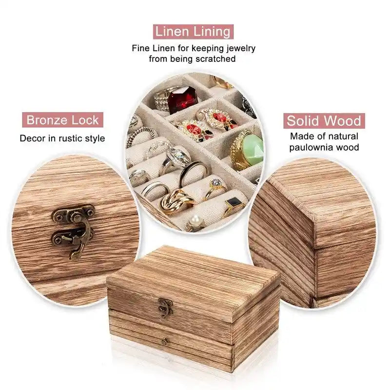 Boîte à bijoux pour femmes - 7P x 10L x 4,8H