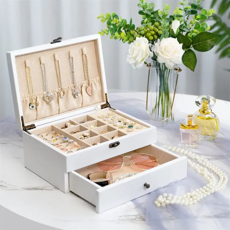 Boîte à bijoux pour femmes - 7P x 10L x 4,8H