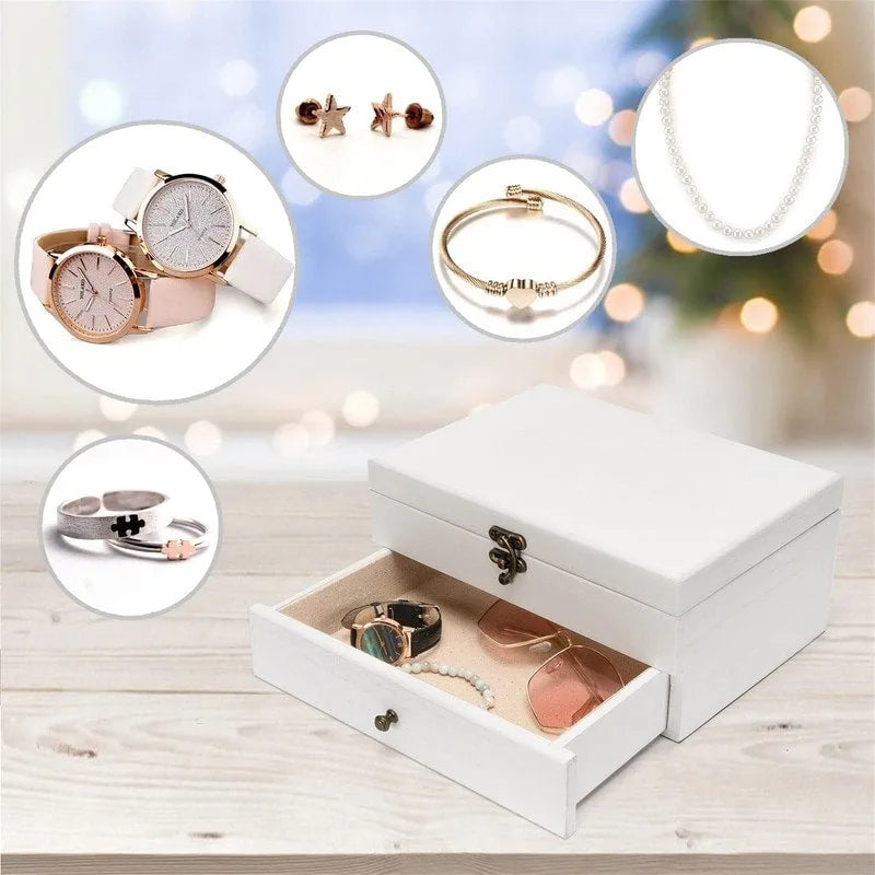 Boîte à bijoux pour femmes - 7P x 10L x 4,8H