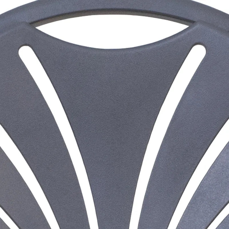 Chaise pliante en plastique dossier éventail, capacité de 295 kg