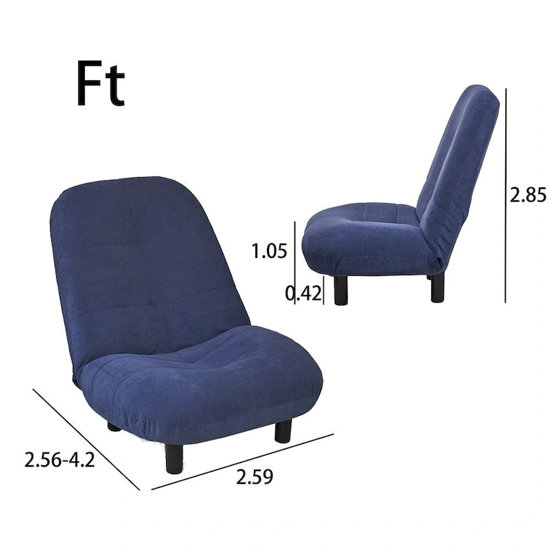 Chaise longue pliante réglable