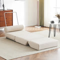 Fauteuil de relaxation pliant avec oreiller convertible en lit une place