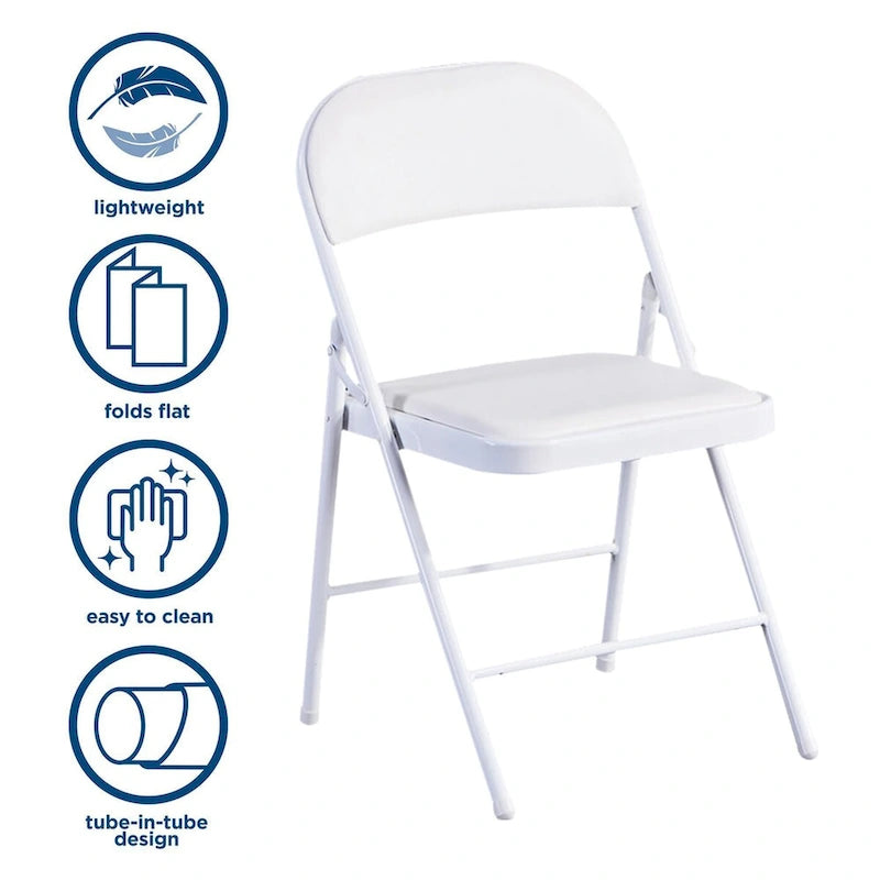 Chaise Pliante Rembourrée (Lot de 4)