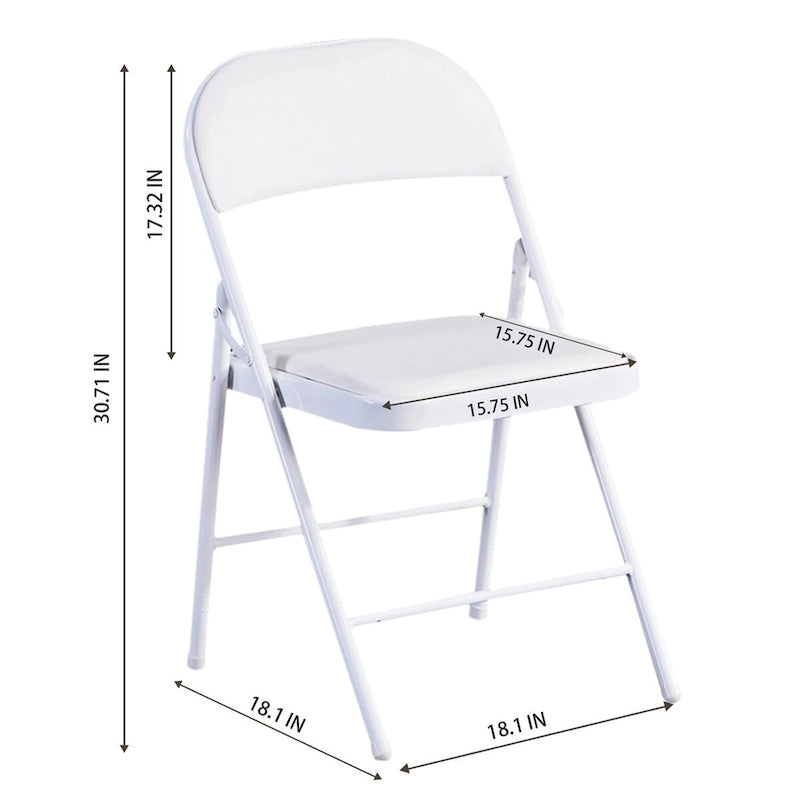Chaise Pliante Rembourrée (Lot de 4)