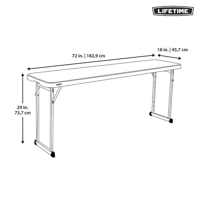 Table de séminaire de 1,80 m (commerciale)