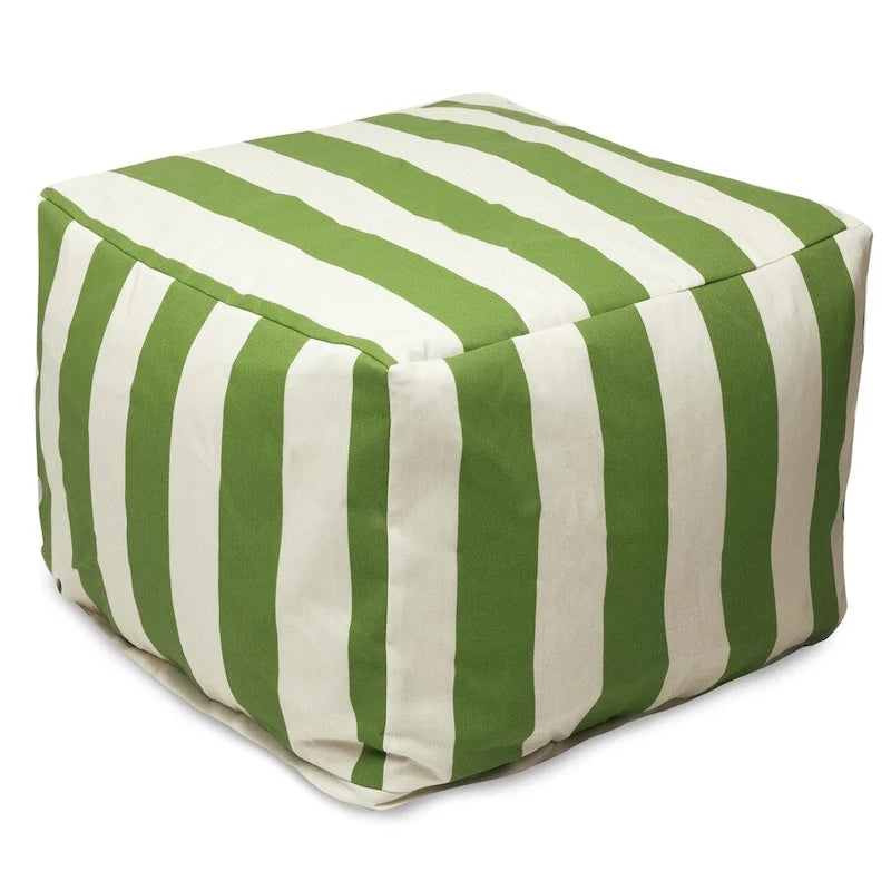 Pouf rayé vertical extérieur/intérieur