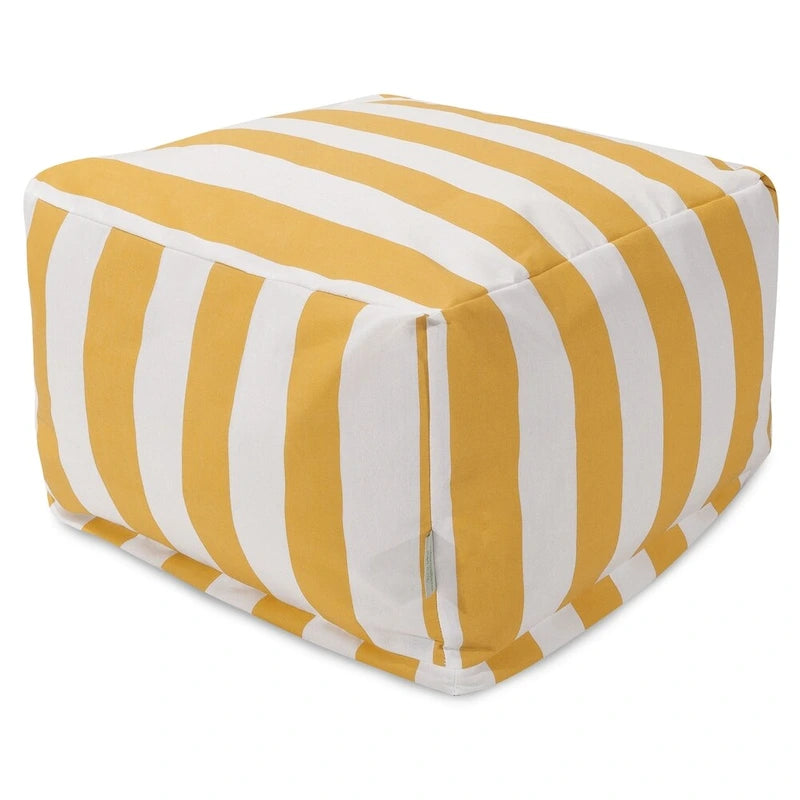 Pouf rayé vertical extérieur/intérieur