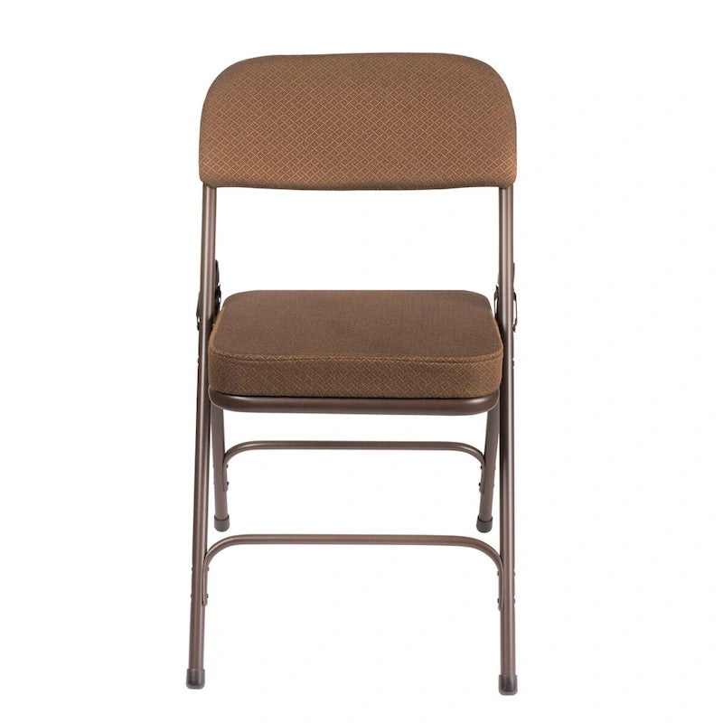 Chaise pliante rembourrée en tissu de luxe, lot de 2