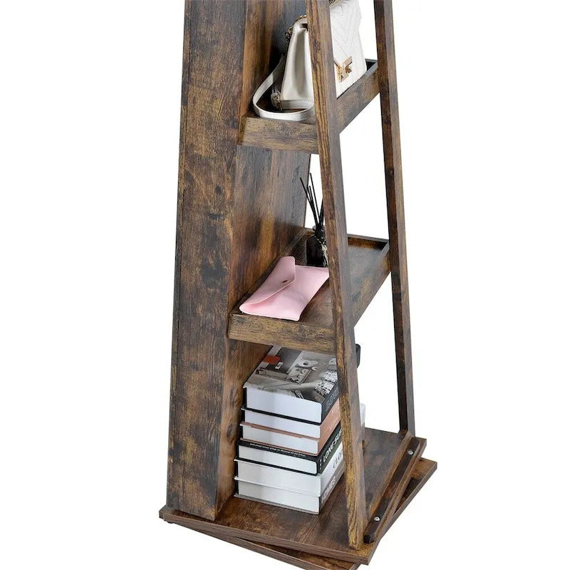 Armoire à bijoux pivotante à 360° avec miroir pleine longueur